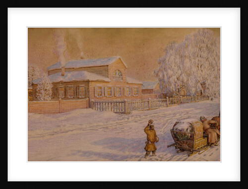 Our House in Ryabovo, 1918-1919 by Appolinari Mikhaylovich Vasnetsov