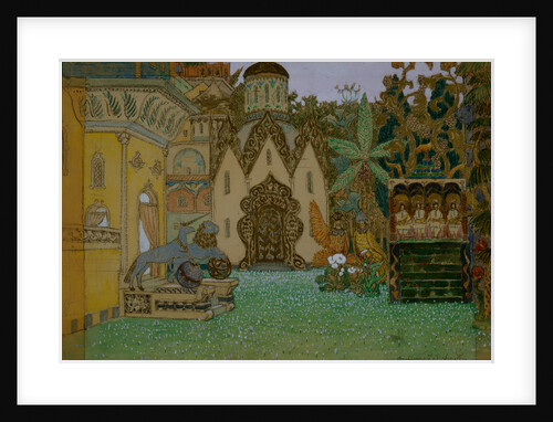 Stage design for the opera The Legend of the Invisible City of Kitezh and the Maiden Fevronia by N. Rimsky-Korsakov, 1907 by Appolinari Mikhaylovich Vasnetsov