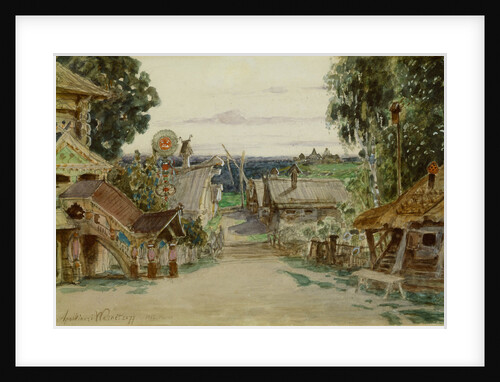 Berendeyevka. Stage design for the opera Snow Maiden by N. Rimsky-Korsakov, 1895 by Appolinari Mikhaylovich Vasnetsov