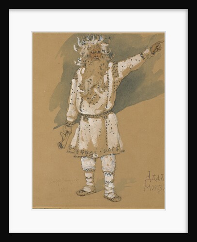 Grandfather Frost. Costume design for the opera Snow Maiden by N. Rimsky-Korsakov, 1885 by Viktor Mikhaylovich Vasnetsov