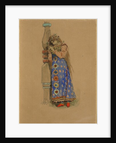 Kupava. Costume design for the opera Snow Maiden by N. Rimsky-Korsakov, 1885 by Viktor Mikhaylovich Vasnetsov