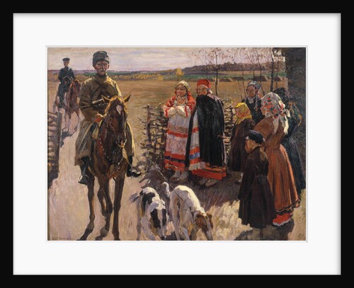 Huntsmen with Borzois, 1913 by Sergei Arsenyevich Vinogradov