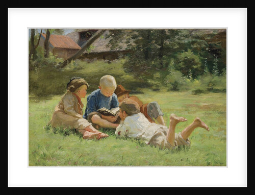 Children, 1890s by Sergei Arsenyevich Vinogradov