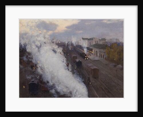 Kharkov Railway station, 1892 by Sergei Arsenyevich Vinogradov