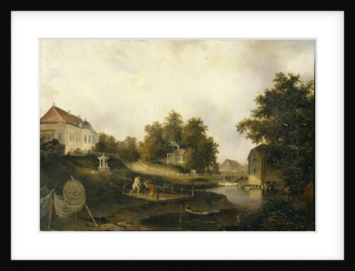 View in the Modest Rezvois country estate Marienhof near Petersburg, 1846 by Alexei Yakovlevich Voloskov