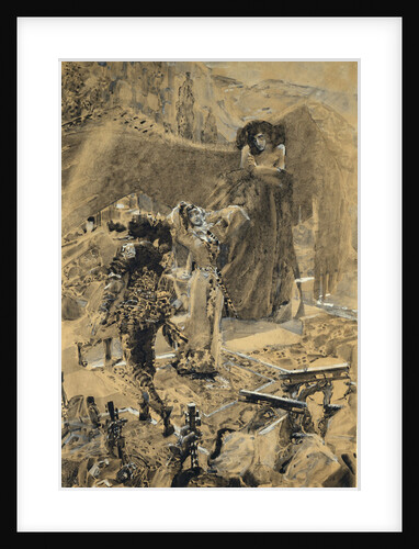 Tamaras Dance. Illustration to the poem The Demon by Mikhail Lermontov, 1890-1891 by Mikhail Alexandrovich Vrubel