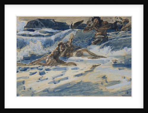 Playing naiads and tritons, 1896-1898 by Mikhail Alexandrovich Vrubel