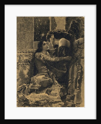 Tamara and Demon. Illustration to the poem The Demon by Mikhail Lermontov, 1890-1891 by Mikhail Alexandrovich Vrubel