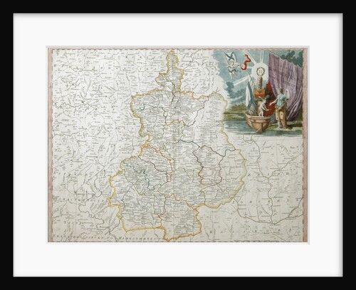 Map of Voronezh Governorate, 1792 by Alexander Wilbrecht