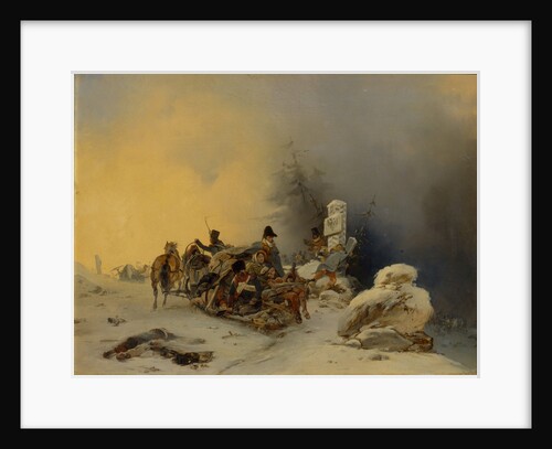 The withdrawal of the French troops from Russia, 1846 by Gottfried Willewalde