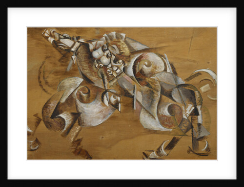 Lion attacking a Horse, 1917-1918 by Georgi Bogdanovich Yakulov