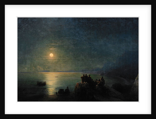 Ancient Greek poets by the waters edge in the Moonlight, 1886 by Ivan Konstantinovich Aivazovsky