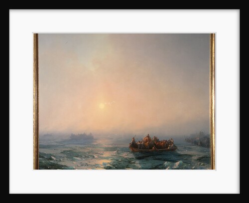 Ice drifting on the Dnieper River, 1872 by Ivan Konstantinovich Aivazovsky