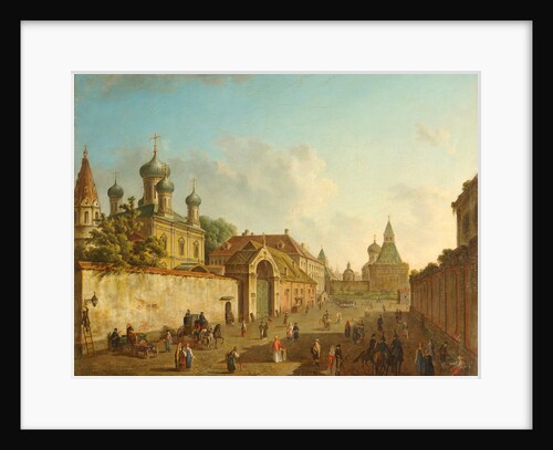View from the Lubyanka Square to the Vladimir Gate in Moscow, 1800s by Fyodor Yakovlevich Alexeyev