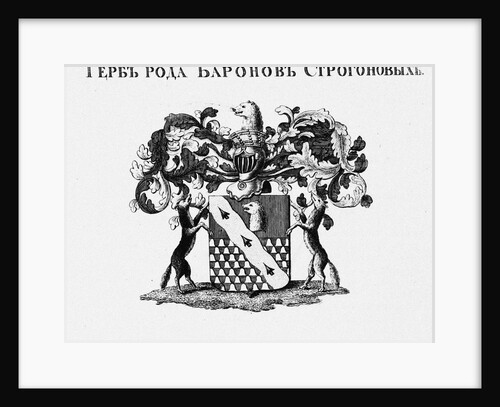 The coat of arms of the Stroganov House by Anonymous