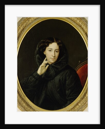 Portrait of the actress of the Imperial theatre Vera Samoylova, Mid of the 19th cen by Anonymous