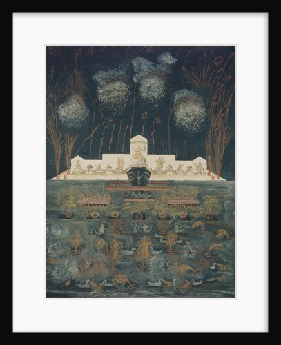 Fireworks and illumination on the occasion of the Treaty of Abo on September 15th, 1743, Mid of the 18th cen by Anonymous