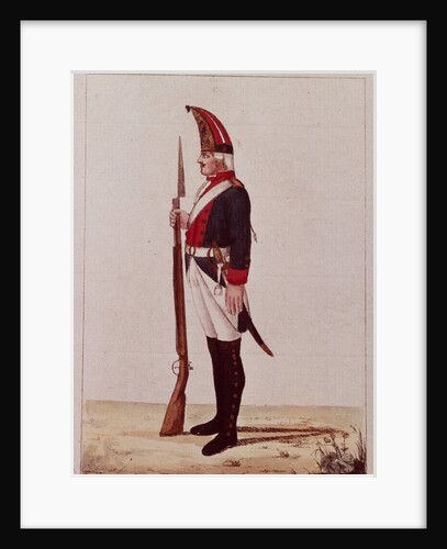 Grenadier of the First Marine Battalion, 1786 by Anonymous