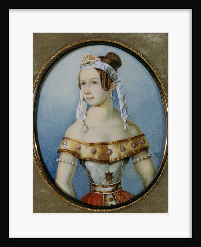 Portrait of the ballerina Varvara Volkova, 1836 by Anonymous