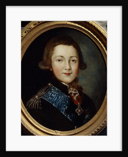 Portrait of Grand Duke Alexander Pavlovich of Russia by 18th century Anonymous