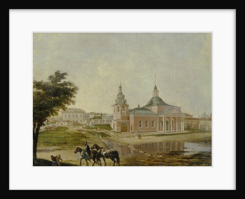 The Church of the Icon of Rzhev Holy Mother of God in Moscow, Mid of the 19th cen by 18th century Anonymous