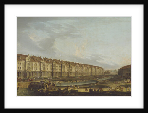 View of the Twelve Collegia building in Saint Petersburg, Mid of the 18th cen by 18th century Anonymous