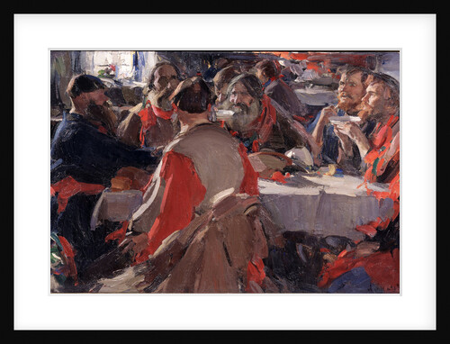 Tea drinking by Abram Yefimovich Arkhipov