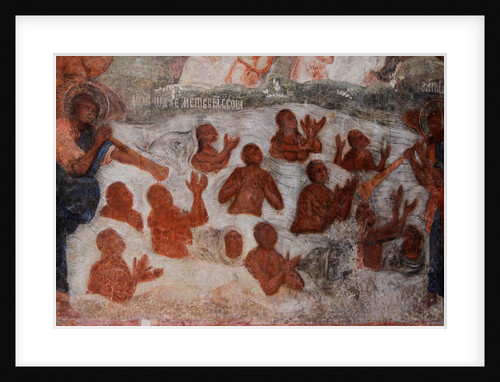 Fresco in the Cathedral of Our Lady of the Sign, Novgorod, Early 18th cen by Ivan Yakovlevich Bakhmatov