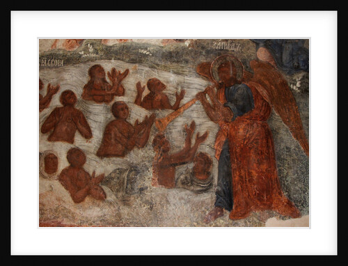 Fresco in the Cathedral of Our Lady of the Sign, Novgorod, Early 18th cen by Ivan Yakovlevich Bakhmatov