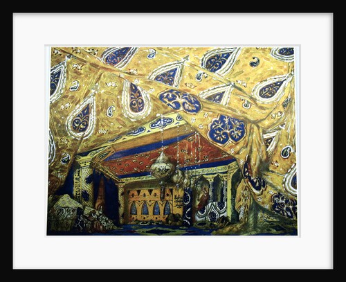 Stage design for the ballet Sheherazade by N. Rimsky-Korsakov, 1910 by Léon Bakst