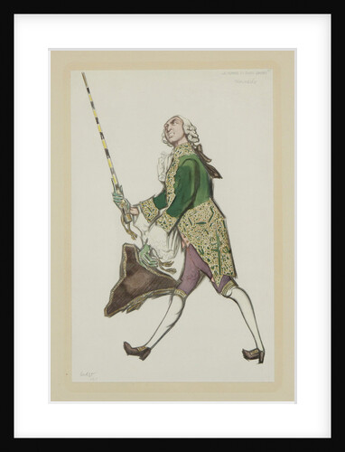 Costume design for Rinaldo in the ballet The Good-Humoured Ladies by Scarlatti, 1917 by Léon Bakst