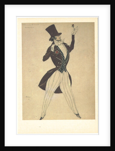 Costume design for the ballet Carnaval by R. Schumann, 1910 by Léon Bakst