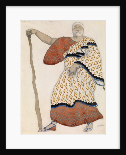 Costume design for drama Oedipus at Colonus by Sophocles, 1904 by Léon Bakst