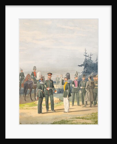 Officers from Uhlan Regiment, 1887 by Pyotr Ivanovich Balashov