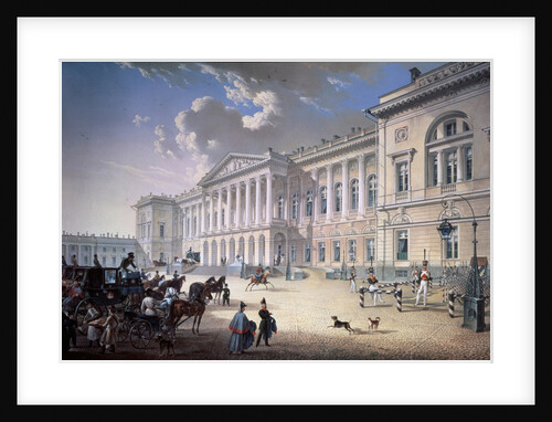 The Old Michael Palace in Saint Petersburg, 1832 by Karl Petrovich Beggrov