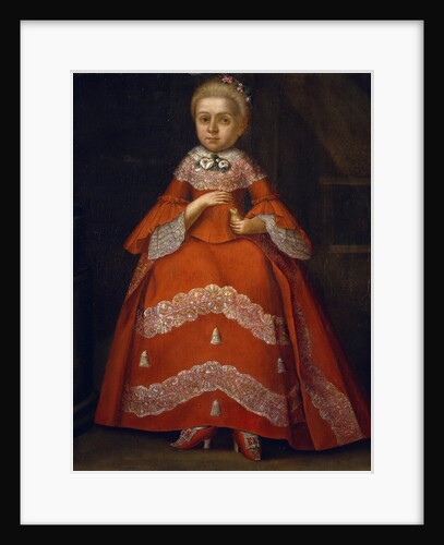 Portrait of Yekaterina Nikolayevna Tishinina as child, 1758 by Ivan Kozmich Berezin
