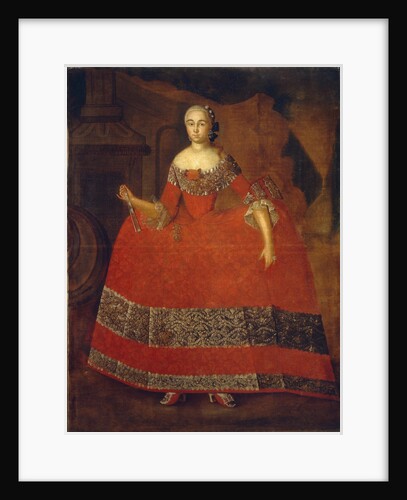 Portrait of Yekaterina Nikolayevna Tishinina, 1759 by Ivan Kozmich Berezin