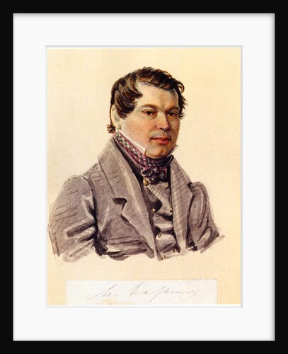 Portrait of Decembrist Mikhail Naryshkin, 1832-1833 by Nikolai Alexandrovich Bestuzhev