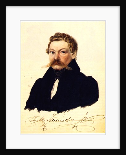 Portrait of Decembrist Pyotr Mukhanov, 1832-1833 by Nikolai Alexandrovich Bestuzhev