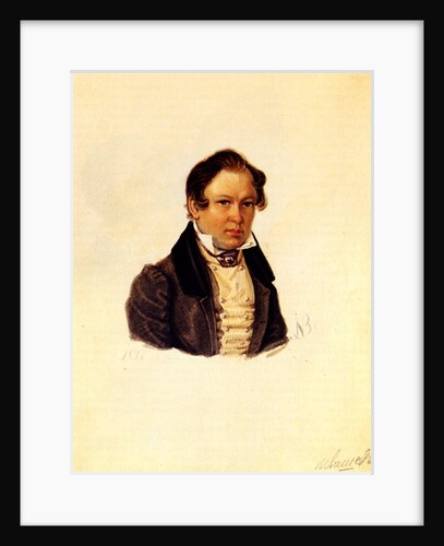 Portrait of Decembrist Vasily Ivashev, 1834 by Nikolai Alexandrovich Bestuzhev