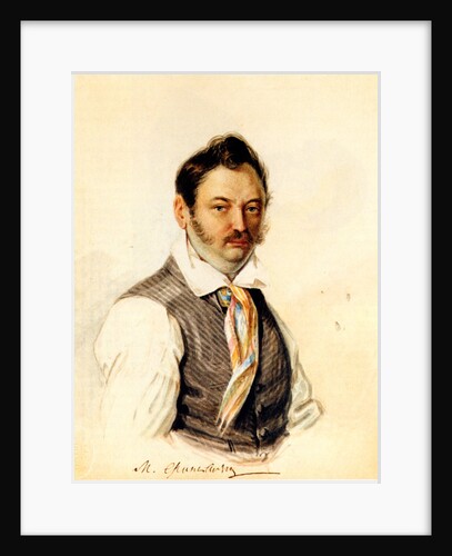 Portrait of Decembrist Fonvizin Michail A. Fonvizin, 1834 by Nikolai Alexandrovich Bestuzhev