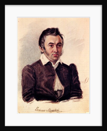 Portrait of the Decembrist Nikita Muravyov, 1836 by Nikolai Alexandrovich Bestuzhev