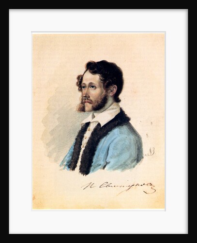 Portrait of Decembrist Pyotr Svistunov, 1836 by Nikolai Alexandrovich Bestuzhev