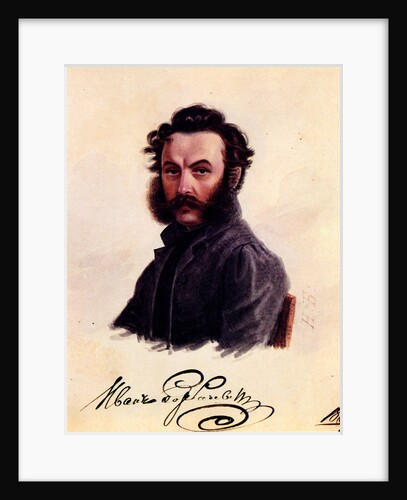Portrait of Decembrist Ivan Horbachevsky, 1837 by Nikolai Alexandrovich Bestuzhev