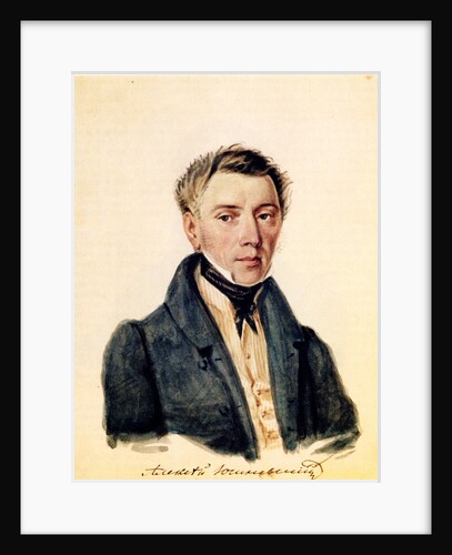 Portrait of Decembrist Alexander Yushnevsky, 1839 by Nikolai Alexandrovich Bestuzhev