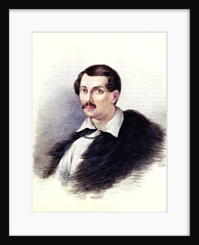 Portrait of Decembrist Alexander Alexandrovich Bestuzhev, 1839 by Nikolai Alexandrovich Bestuzhev