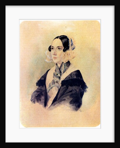 Portrait of Decembrist Baroness Anna von Rosen, 1832 by Nikolai Alexandrovich Bestuzhev
