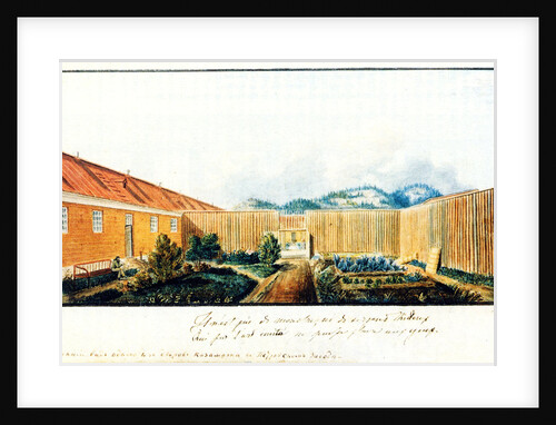 Courtyard in the Peter prison, 1832 by Nikolai Alexandrovich Bestuzhev