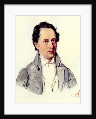 Portrait of Leopold Niemirowski, 1843 by Nikolai Alexandrovich Bestuzhev