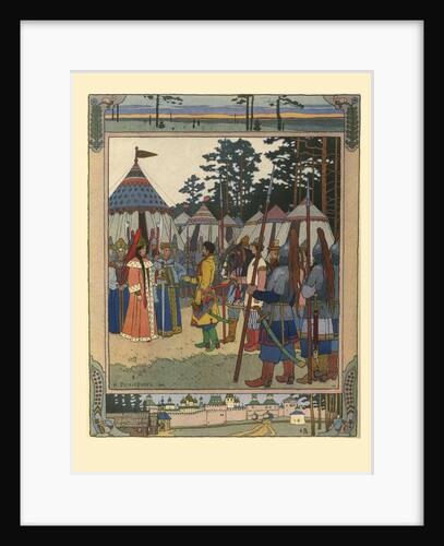 Illustration for the Fairy tale Marya Morevna, 1901 by Ivan Yakovlevich Bilibin